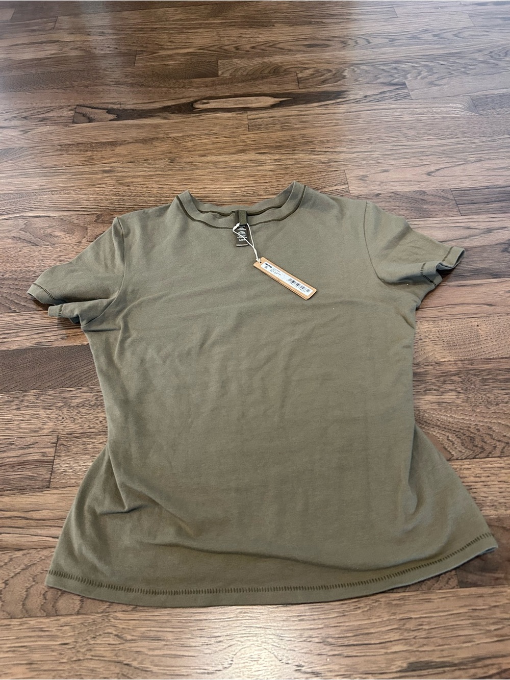 SKIMS Cotton Jersey T-Shirt Army Medium NWT